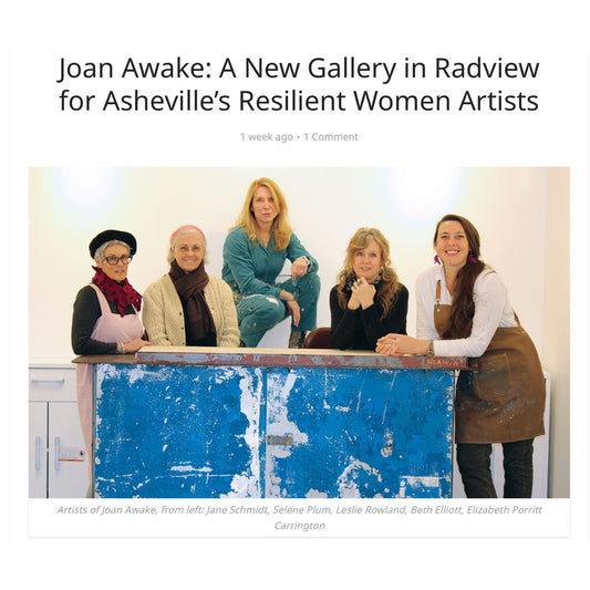 Beth Elliott Studio Available at Joan Awake Gallery