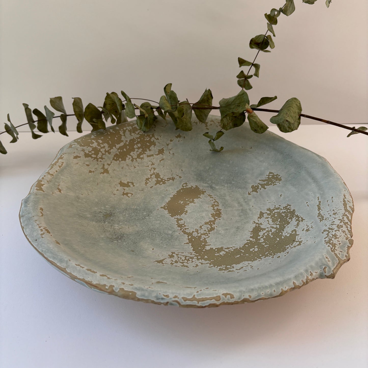 serving bowl speckle sand + sea