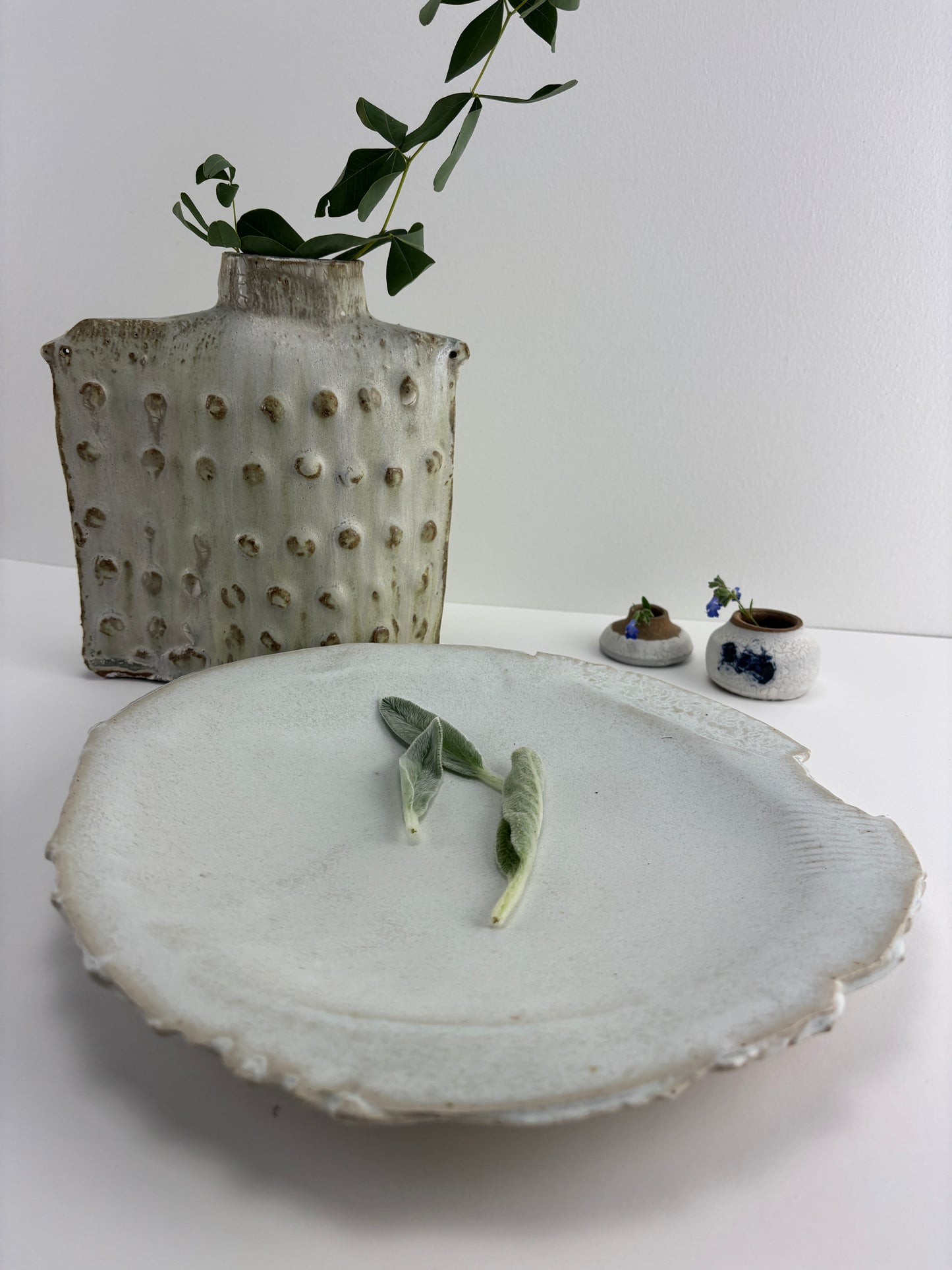 Small platter bowl, Rain