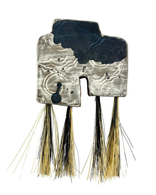 Arch brush black wave pattern