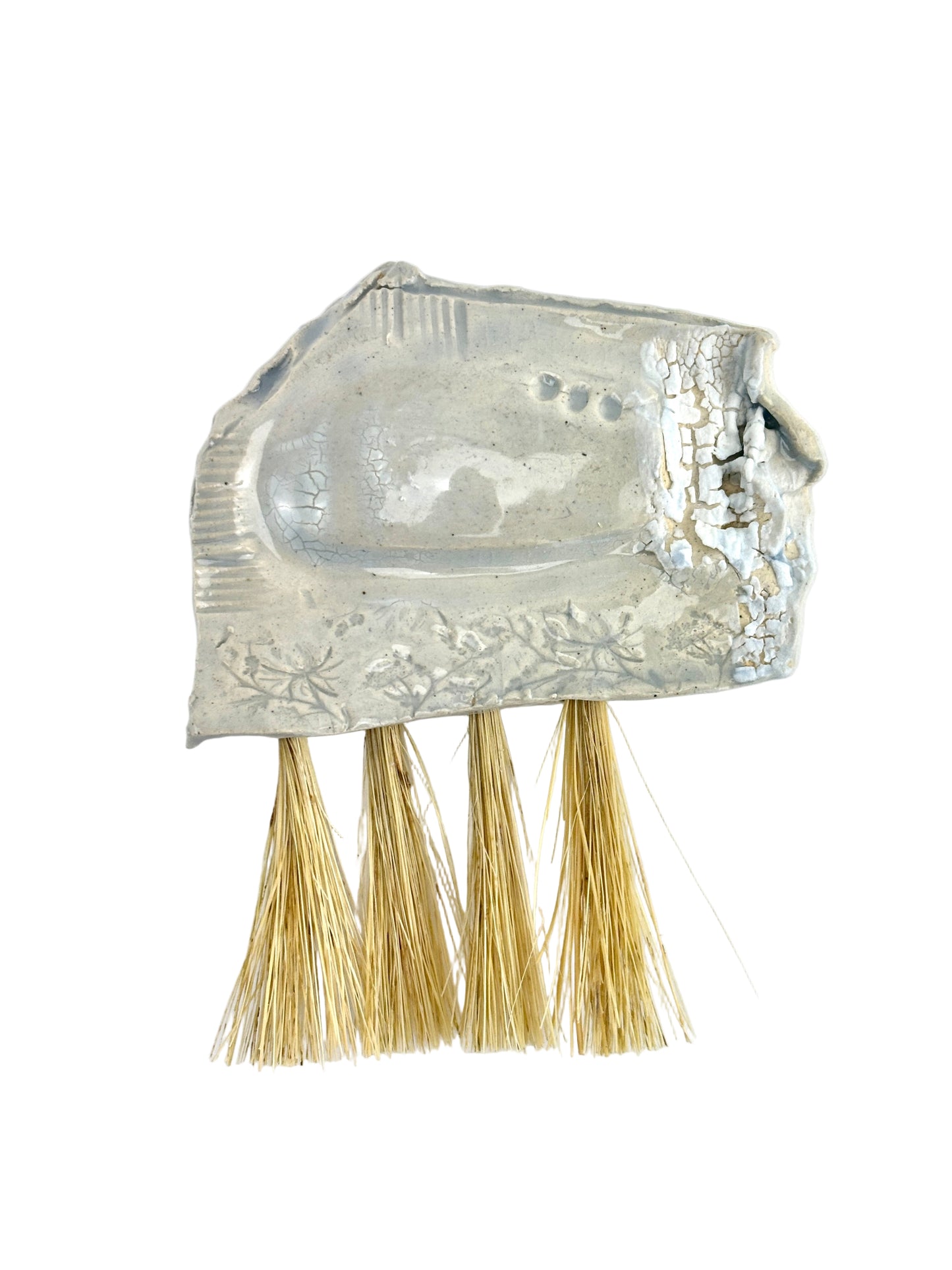 Artifact brush celadon with crackle