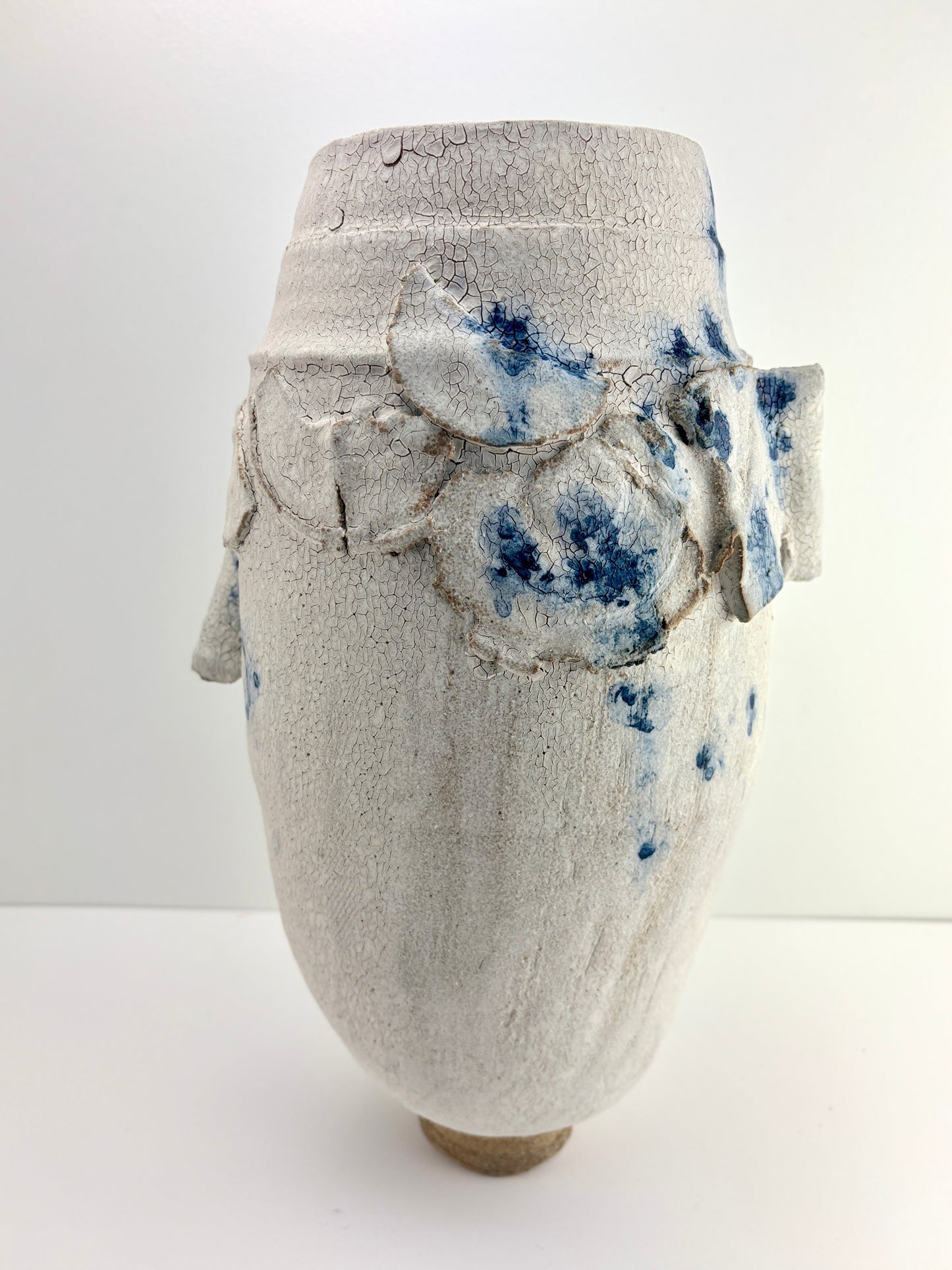 Crackle sky vessel Tall