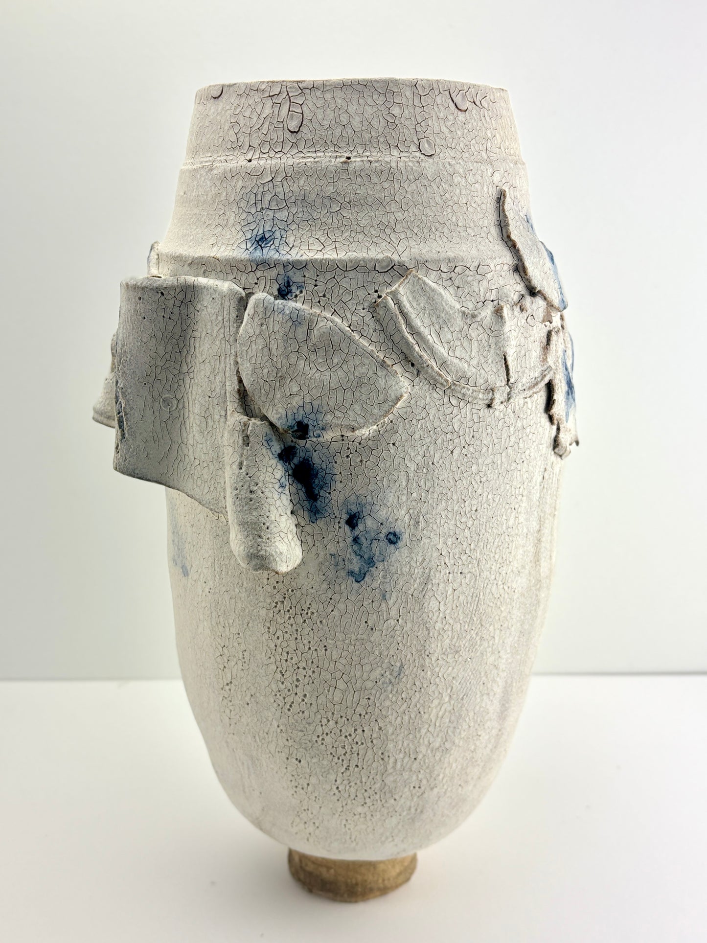 Crackle sky vessel Tall