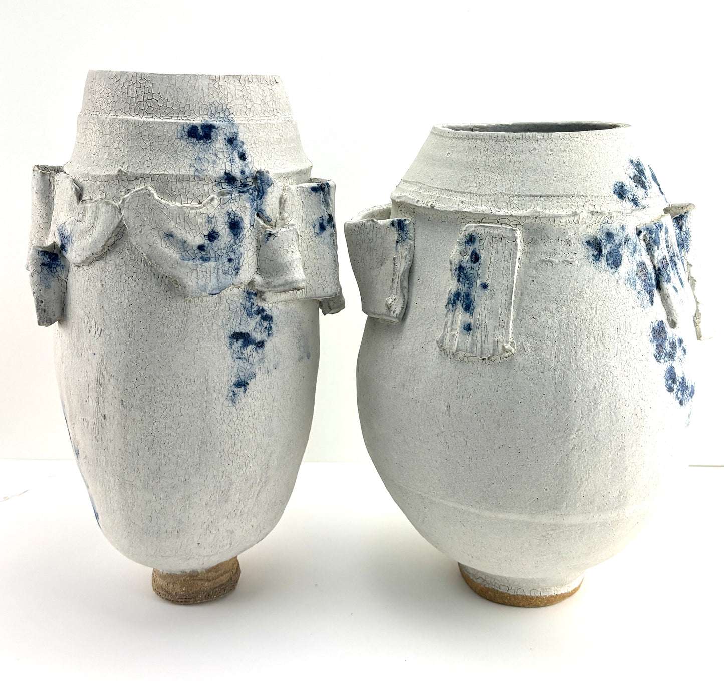 Crackle sky vessel Tall