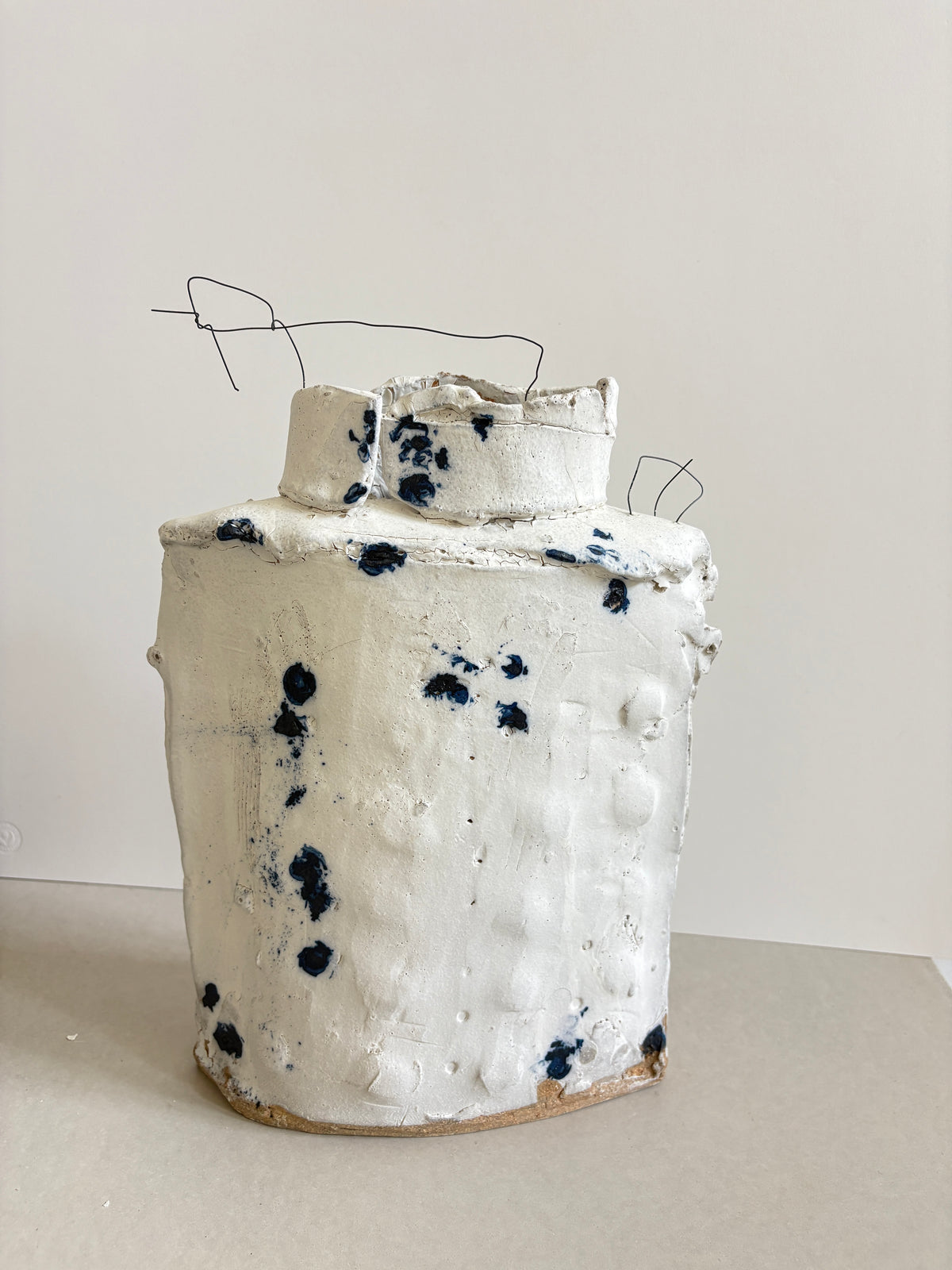 Large Crackle Sky Vessel