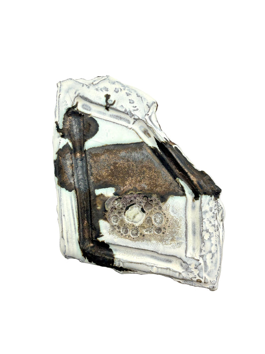 Wall Tile Artifact white and gold