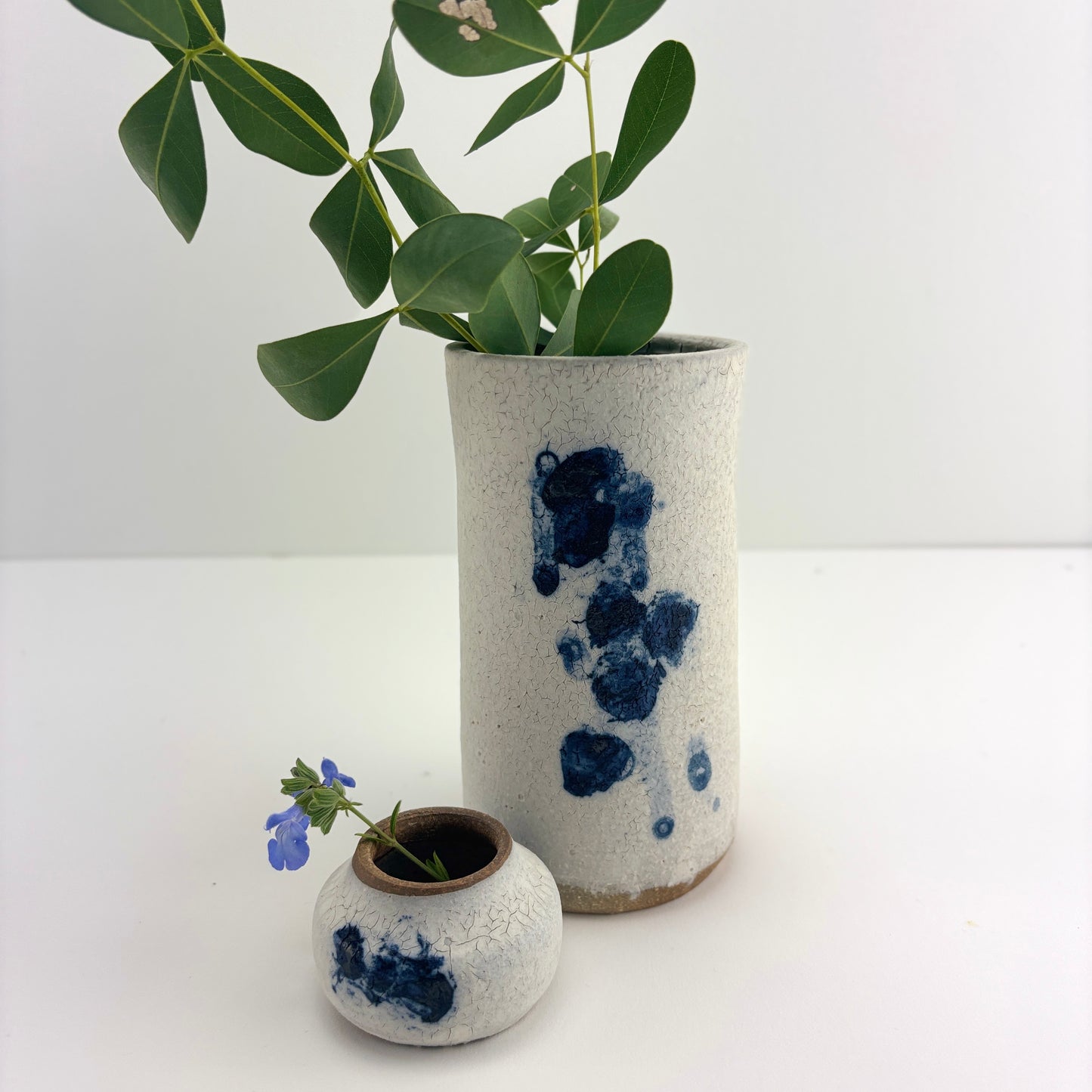 Crackle sky vase 3